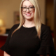 Sara Shaklee is shown in an office setting